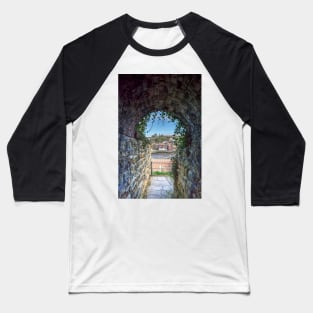 Whitby Abbey, Through The Tunnel Baseball T-Shirt